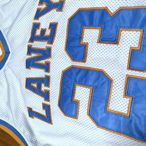 Michael Jordan Laney High School Jersey Size 56 Rare HTF True School Note Stains - Picture 6 of 11